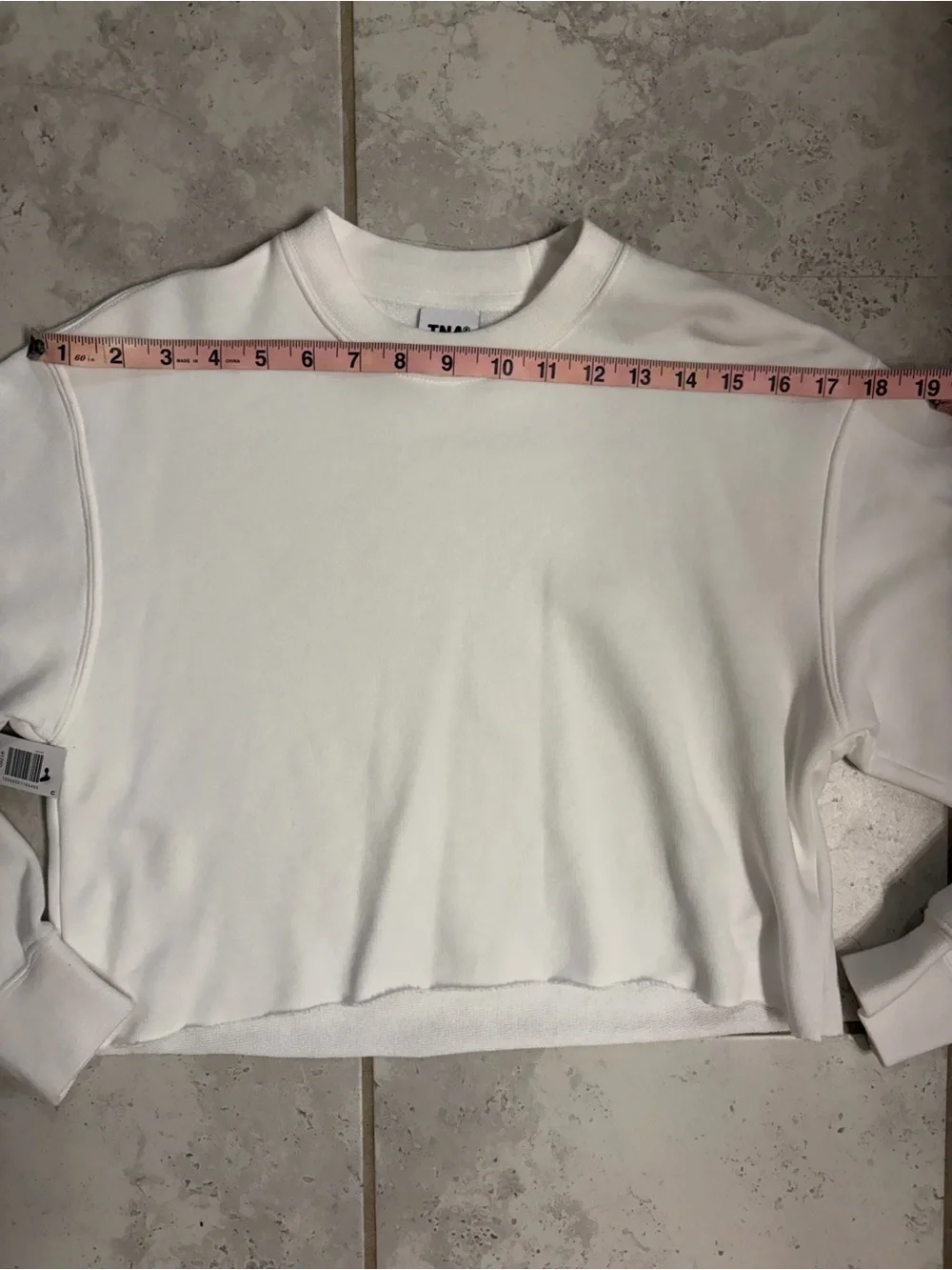 Aritzia | TNA Boyfriend Cropped Crewneck Sweatshirt | Sz 2XS (Fits like Sz S) - Picture 10 of 12